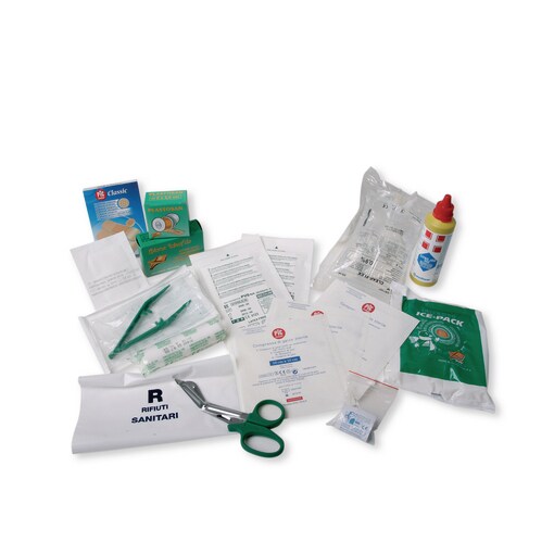 contenuto cassetta pronto soccorso piccola
